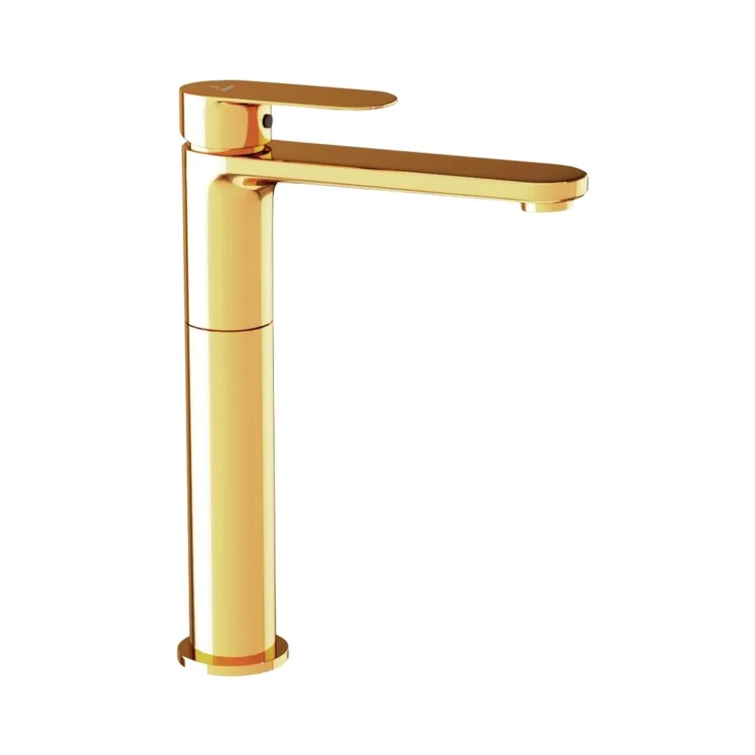 Jaquar table mounted tall boy basin mixer Opal Prime OPP-GBP-15005BPM Gold Bright PVD