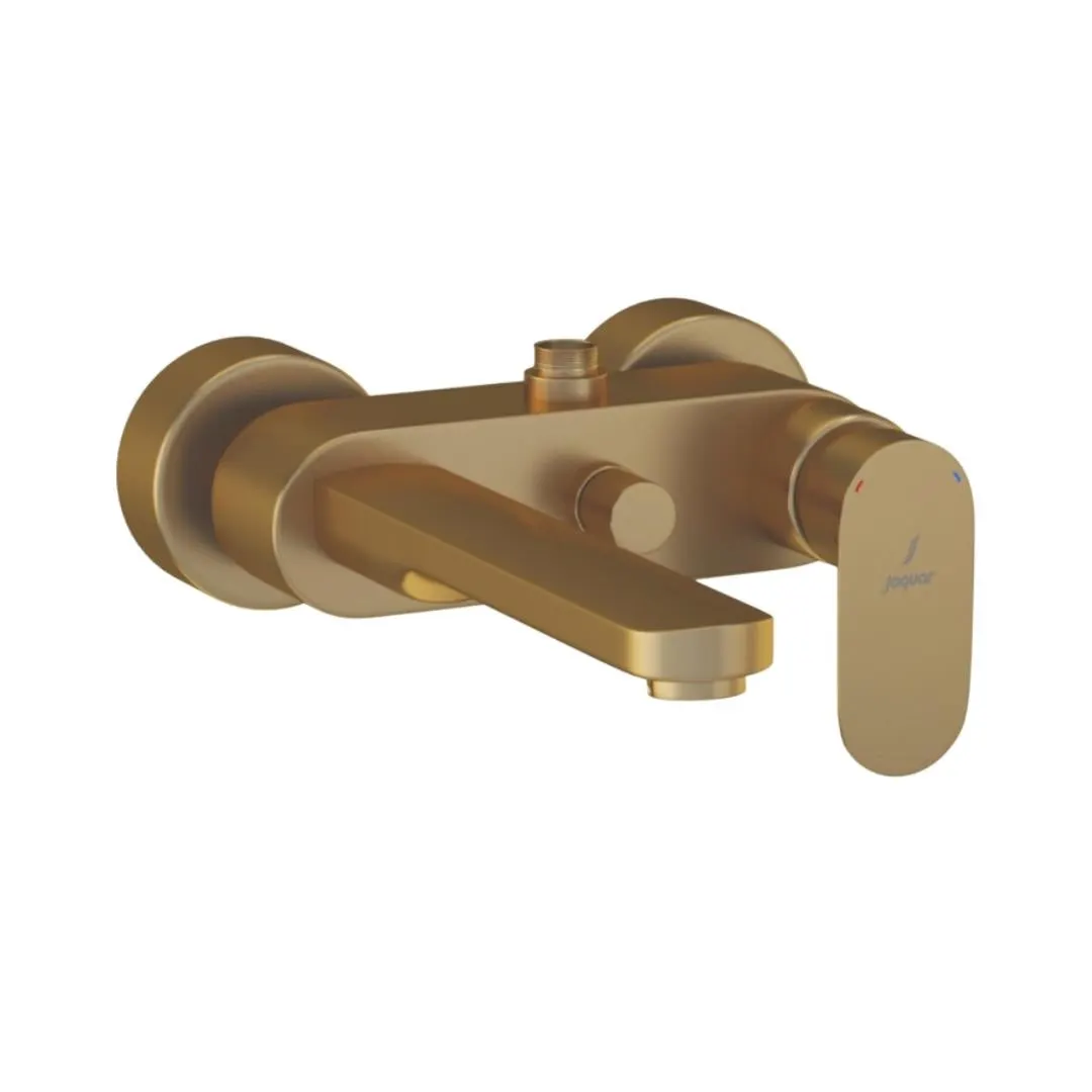 Jaquar 2 way wall mixer Opal Prime normal flow OPP-GMP-15115PM Gold Matt PVD