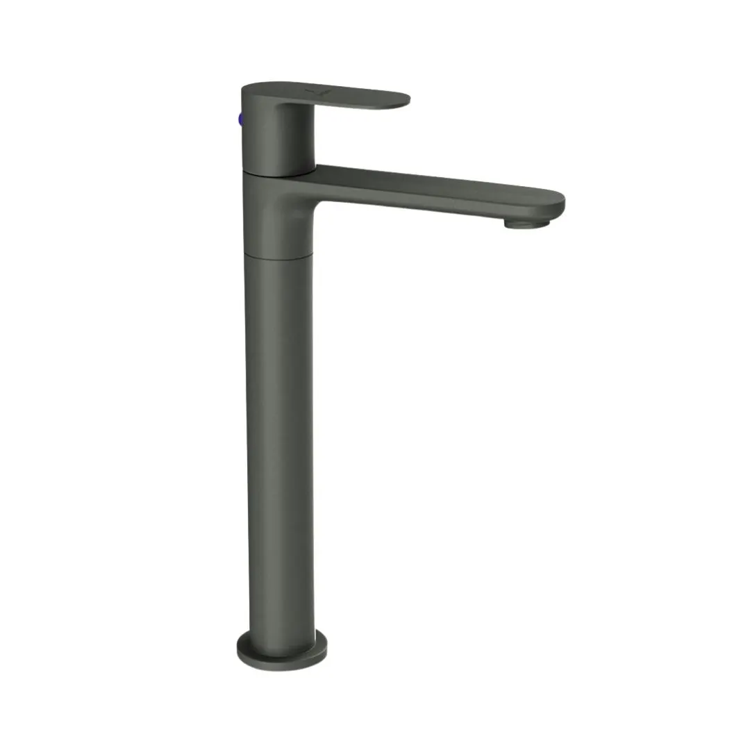 Jaquar table mounted tall boy basin tap Opal Prime OPP-GRF-15021PM Graphite