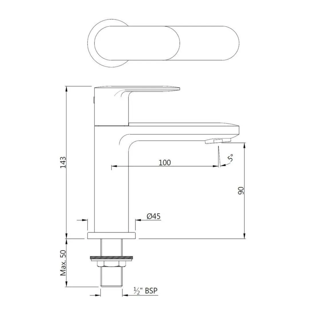 Jaquar table mounted regular basin tap Opal Prime OPP-SSF-15001PM Stainless Steel - image 2