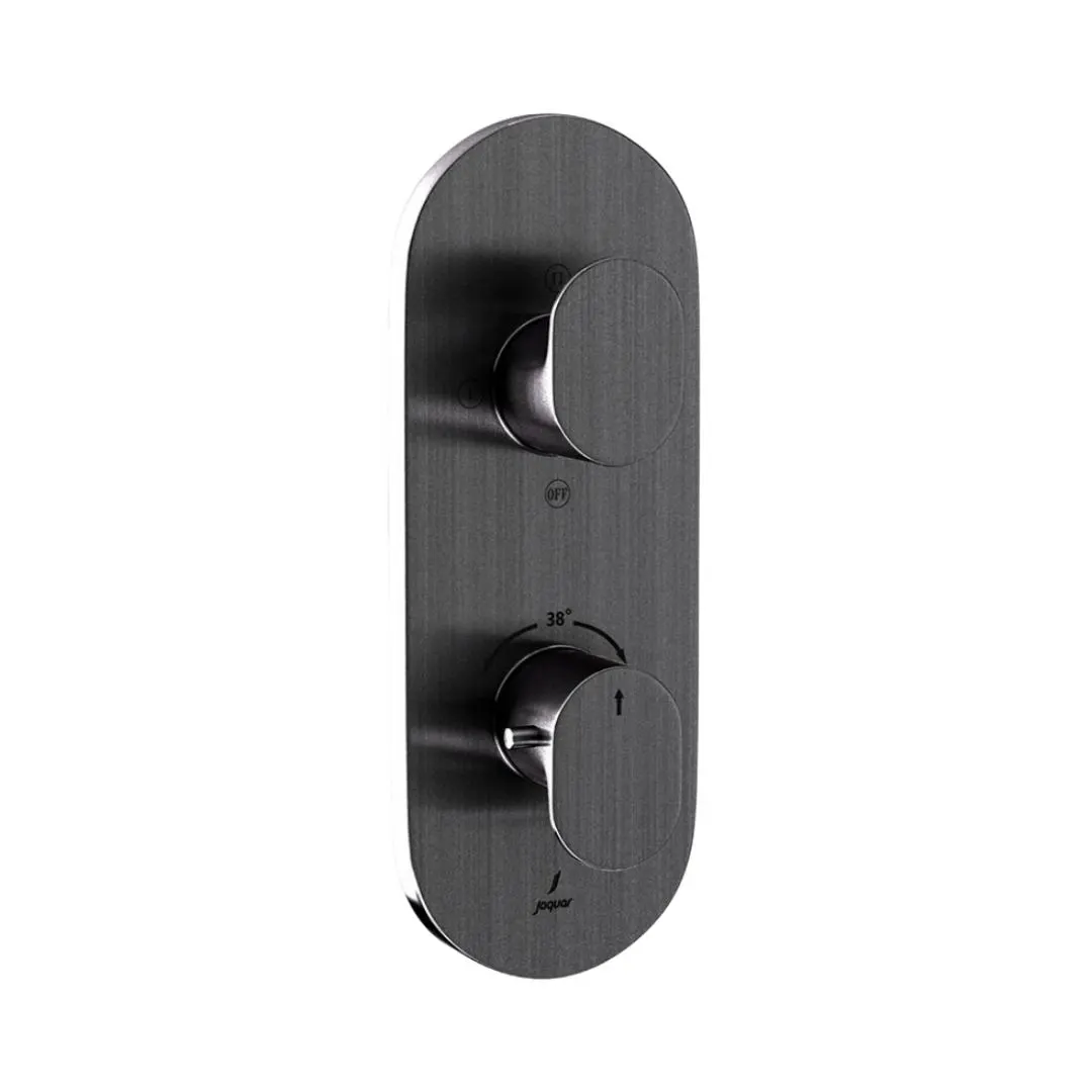 Jaquar 3 way thermostatic diverter Opal Prime normal flow OPP-SSF-15683NKPM Stainless Steel