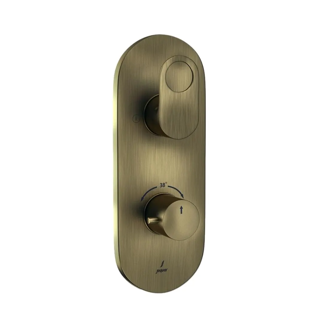 Jaquar 2 way thermostatic diverter Ornamix Prime normal flow ORP-ABR-10681NKPM Antique Bronze