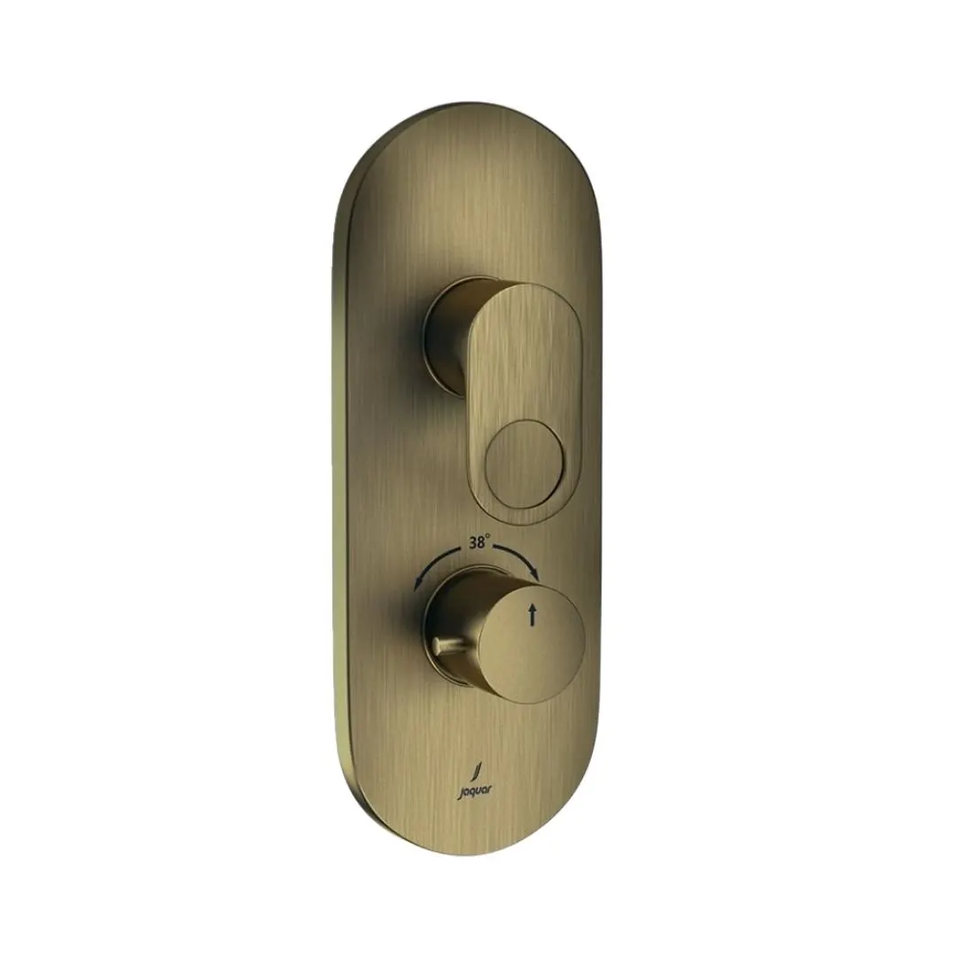 Jaquar 3 way thermostatic diverter Ornamix Prime normal flow ORP-ABR-10683NKPM Antique Bronze