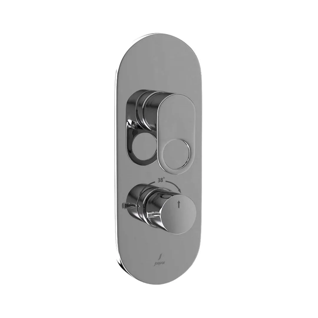Jaquar 3 way thermostatic diverter Ornamix Prime normal flow ORP-BCH-10683NKPM Black Chrome