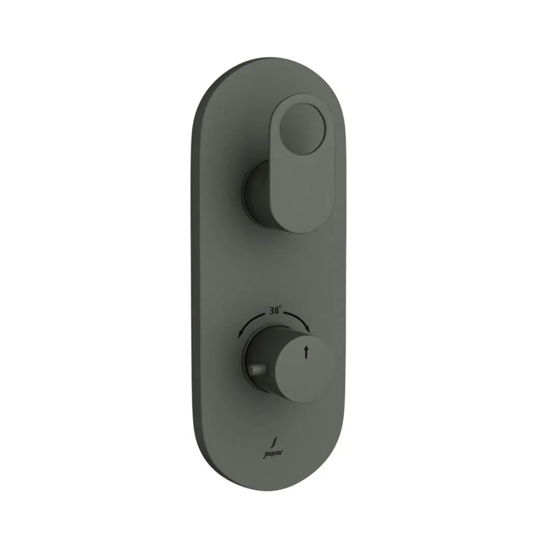 Jaquar 1 way thermostatic diverter Ornamix Prime normal flow ORP-GRF-10661NKPM Graphite