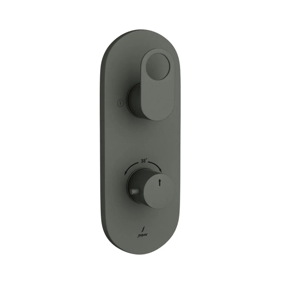 Jaquar 2 way thermostatic diverter Ornamix Prime normal flow ORP-GRF-10681NKPM Graphite