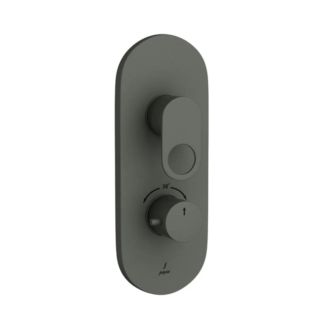 Jaquar 3 way thermostatic diverter Ornamix Prime normal flow ORP-GRF-10683NKPM Graphite