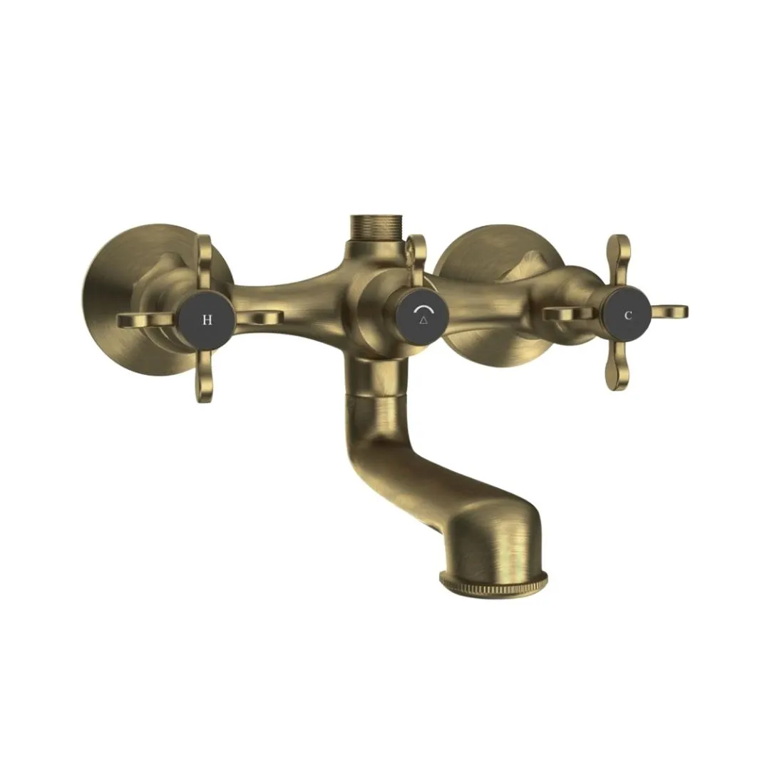 Jaquar 2 way wall mixer Queens Prime normal flow QQP-ABR-7217PM Antique Bronze