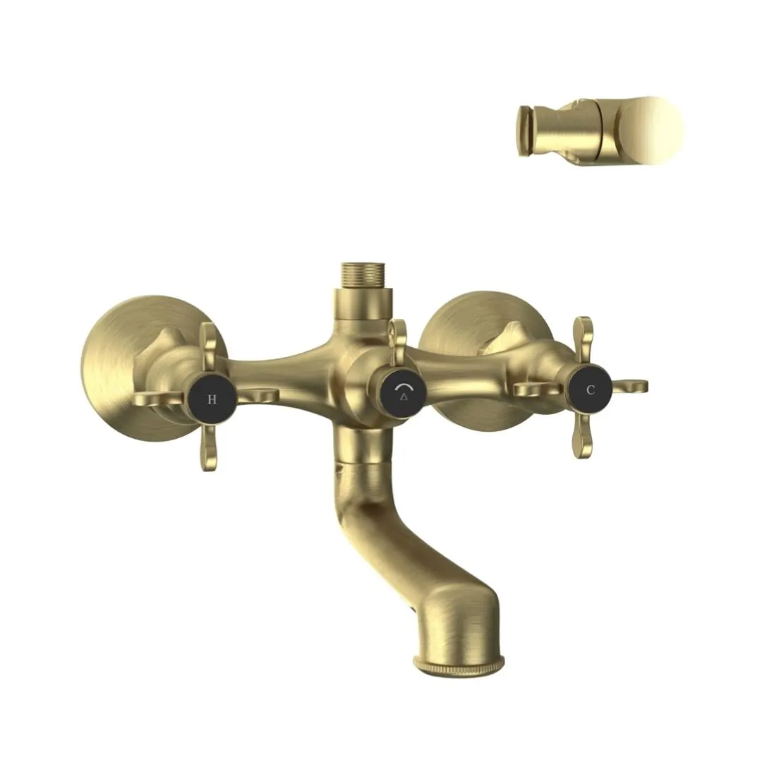 Jaquar 2 way wall mixer Queens Prime normal flow QQP-ABR-7267PM Antique Bronze