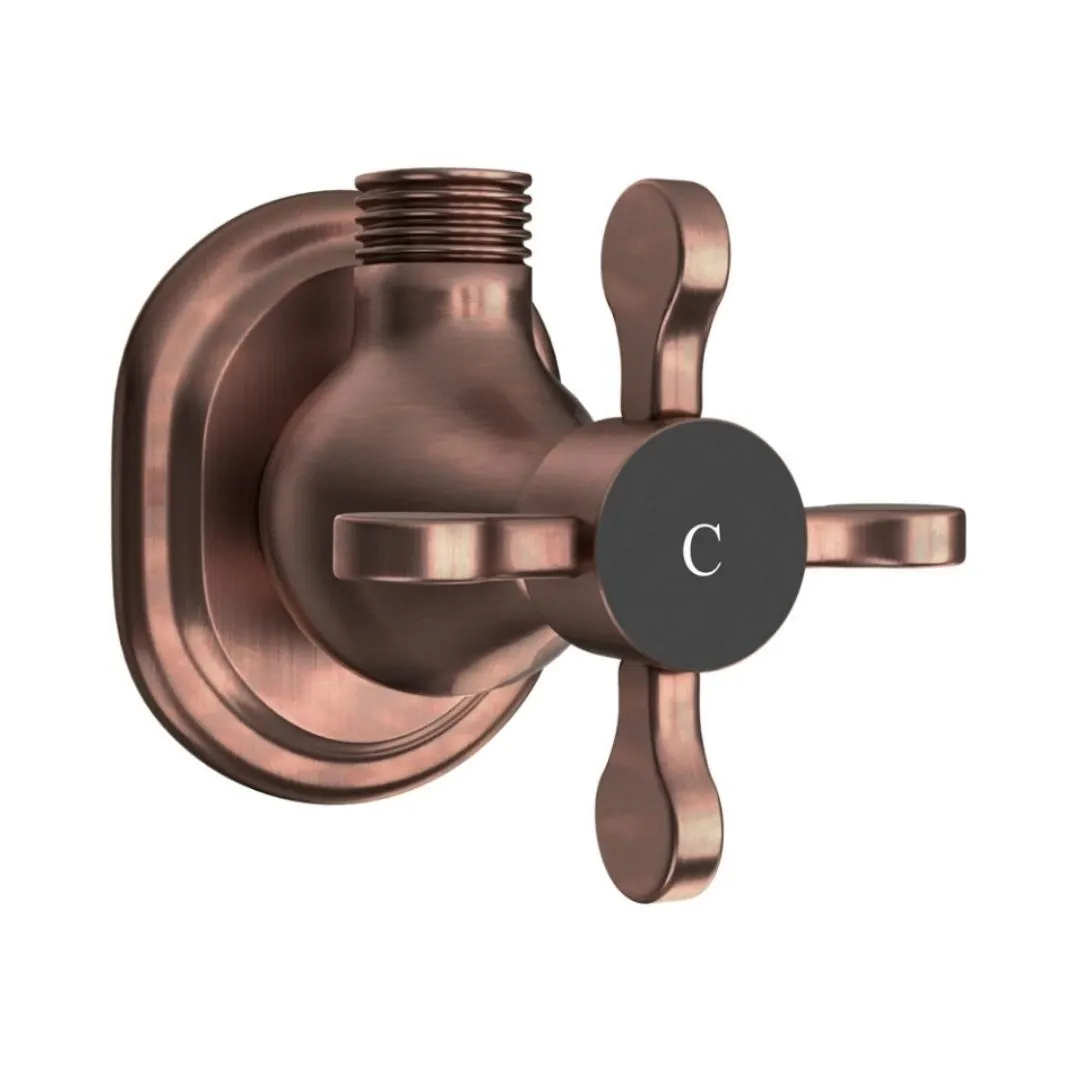 Jaquar basin area angle valve Queens Prime QQP-ACR-7053PMC Antique Copper