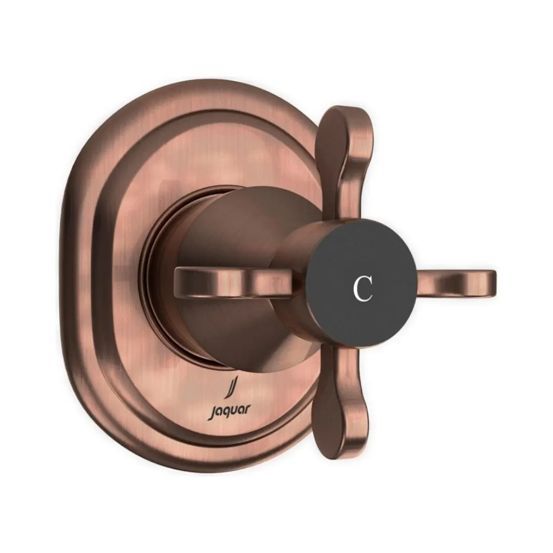 Jaquar basin area stop valve Queens Prime QQP-ACR-7083KPM Antique Copper