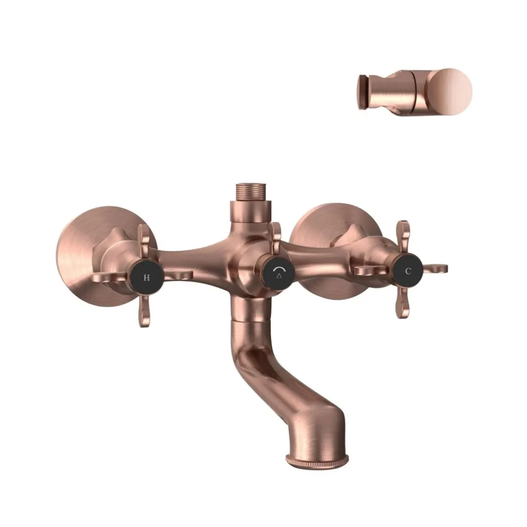 Jaquar 2 way wall mixer Queens Prime normal flow QQP-ACR-7267PM Antique Copper
