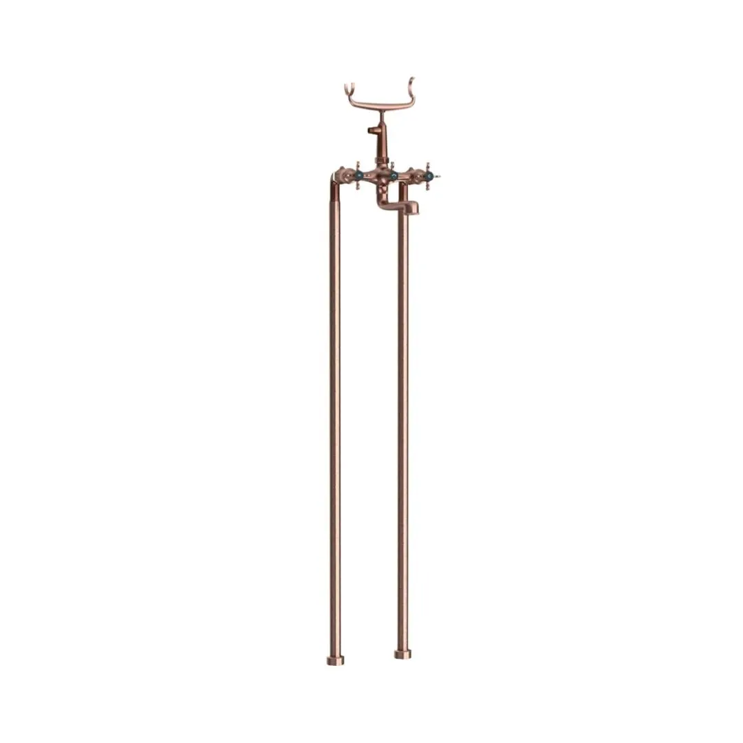 Jaquar 2 way bath tub filler Queens Prime normal flow QQP-ACR-7271PMHL Antique Copper