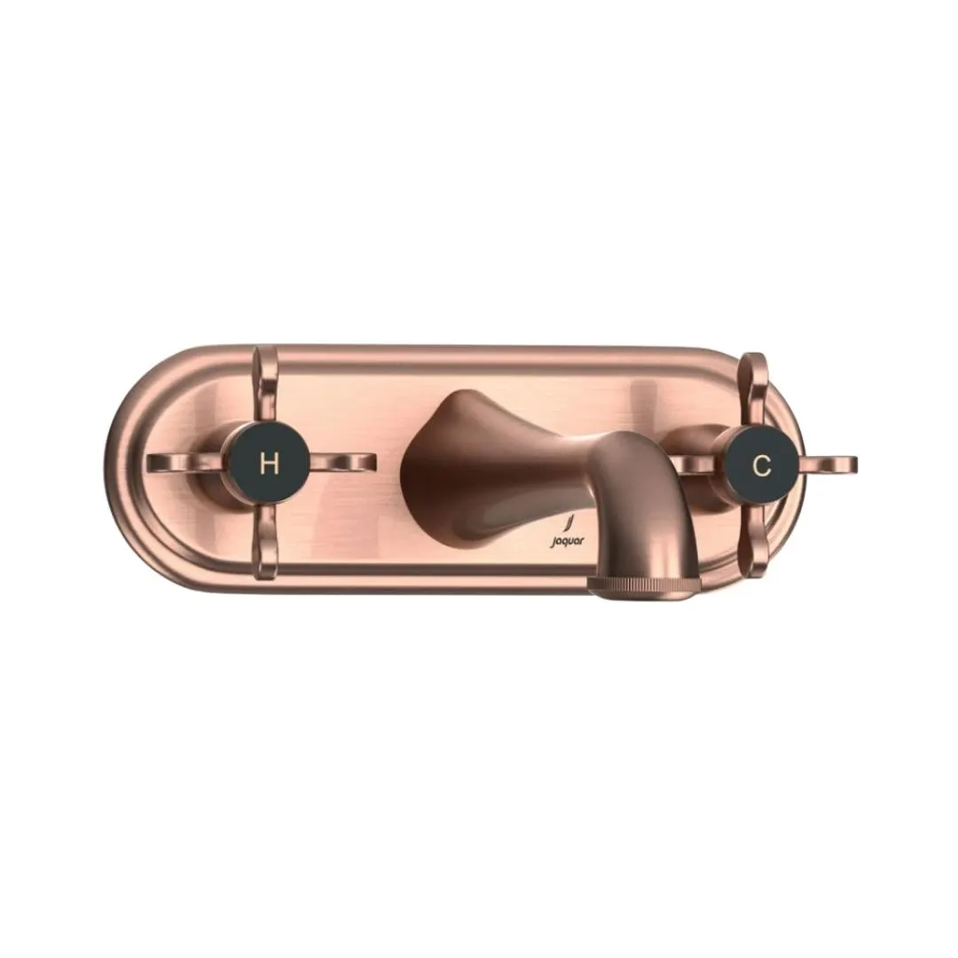 Jaquar wall mounted basin mixer Queens Prime QQP-ACR-7433PM Antique Copper