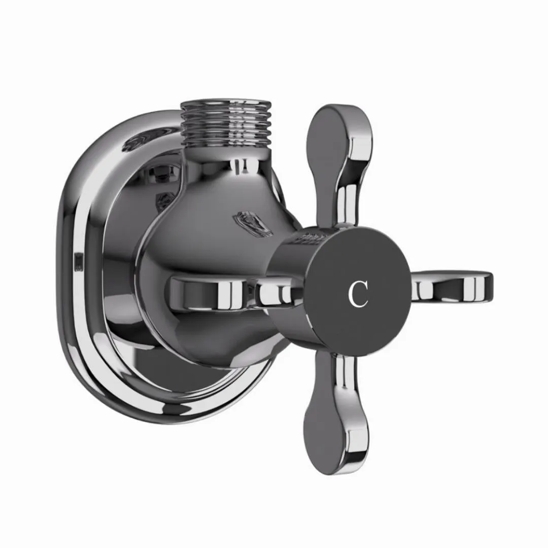Jaquar basin area angle valve Queens Prime QQP-BCH-7053PMC Black Chrome