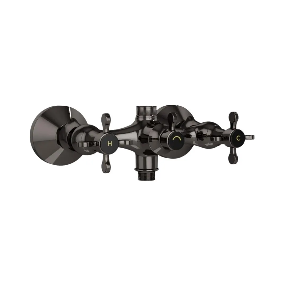 Jaquar 2 way wall mixer Queens Prime normal flow QQP-BCH-7215PM Black Chrome