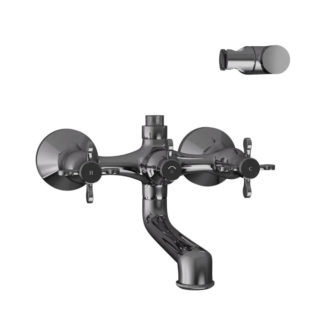 Jaquar 2 way wall mixer Queens Prime normal flow QQP-BCH-7267PM Black Chrome