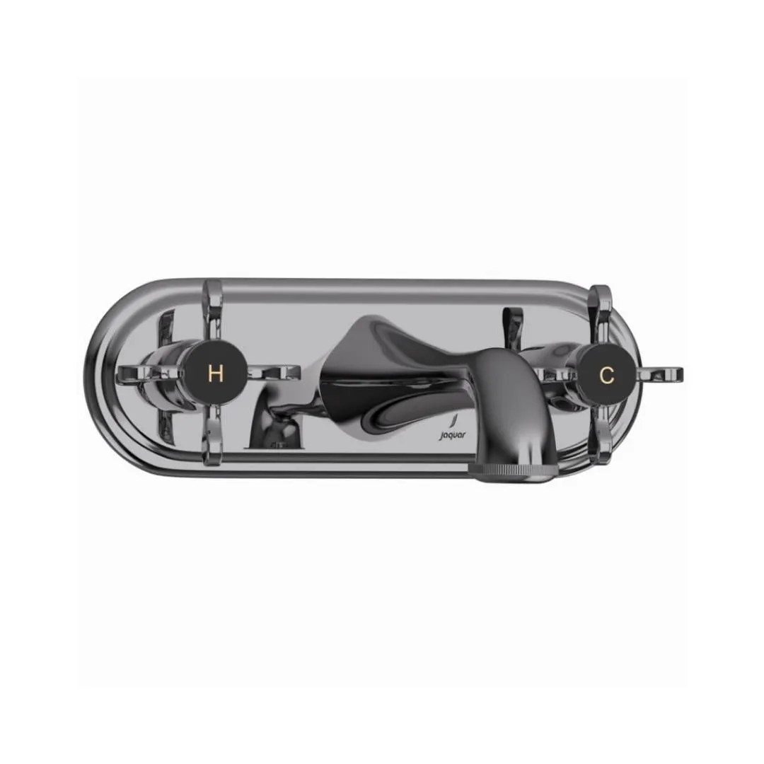 Jaquar wall mounted basin mixer Queens Prime QQP-BCH-7433PM Black Chrome
