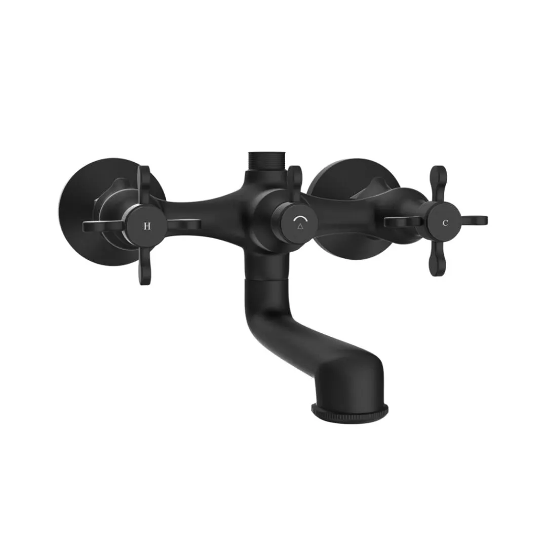 Jaquar 2 way wall mixer Queens Prime normal flow QQP-BLM-7217PM Black Matt