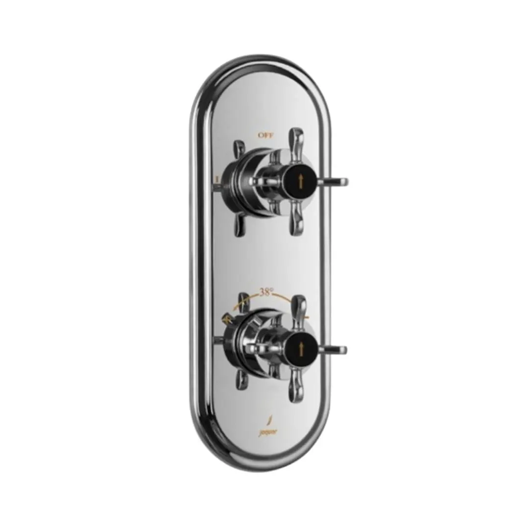 Jaquar 2 way thermostatic diverter Queens Prime normal flow QQP-CHR-7681NKPM Chrome