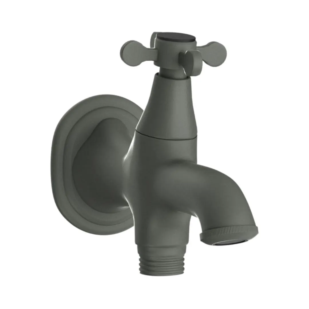 Jaquar wc area 2 way bib tap Queens Prime QQP-GRF-7041PM Graphite