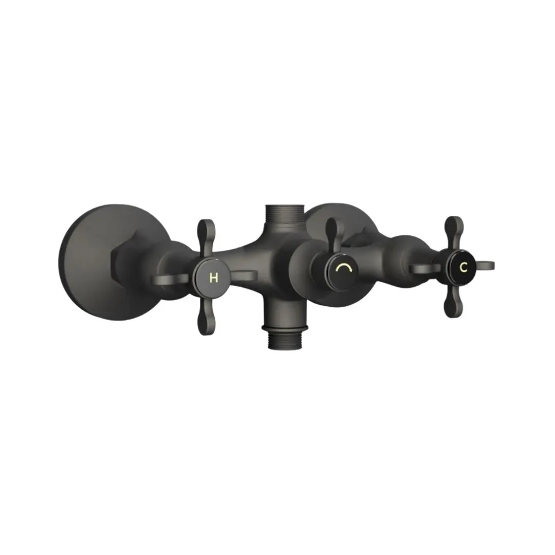 Jaquar 2 way wall mixer Queens Prime normal flow QQP-GRF-7215PM Graphite