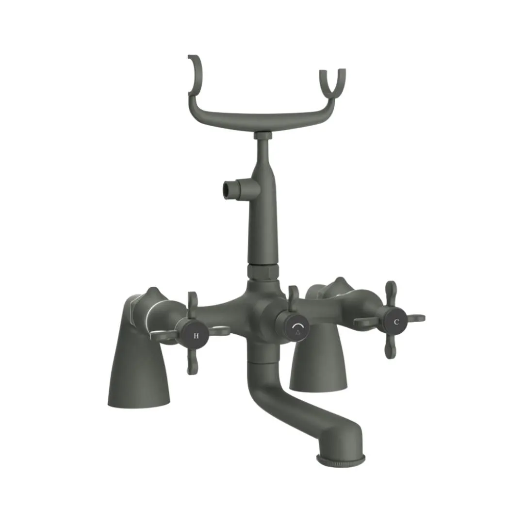 Jaquar 2 way bath tub filler Queens Prime normal flow QQP-GRF-7271PM Graphite