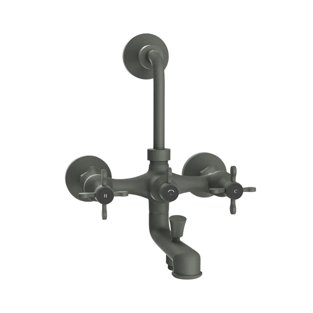 Jaquar 3 way wall mixer Queens Prime normal flow QQP-GRF-7281PM Graphite