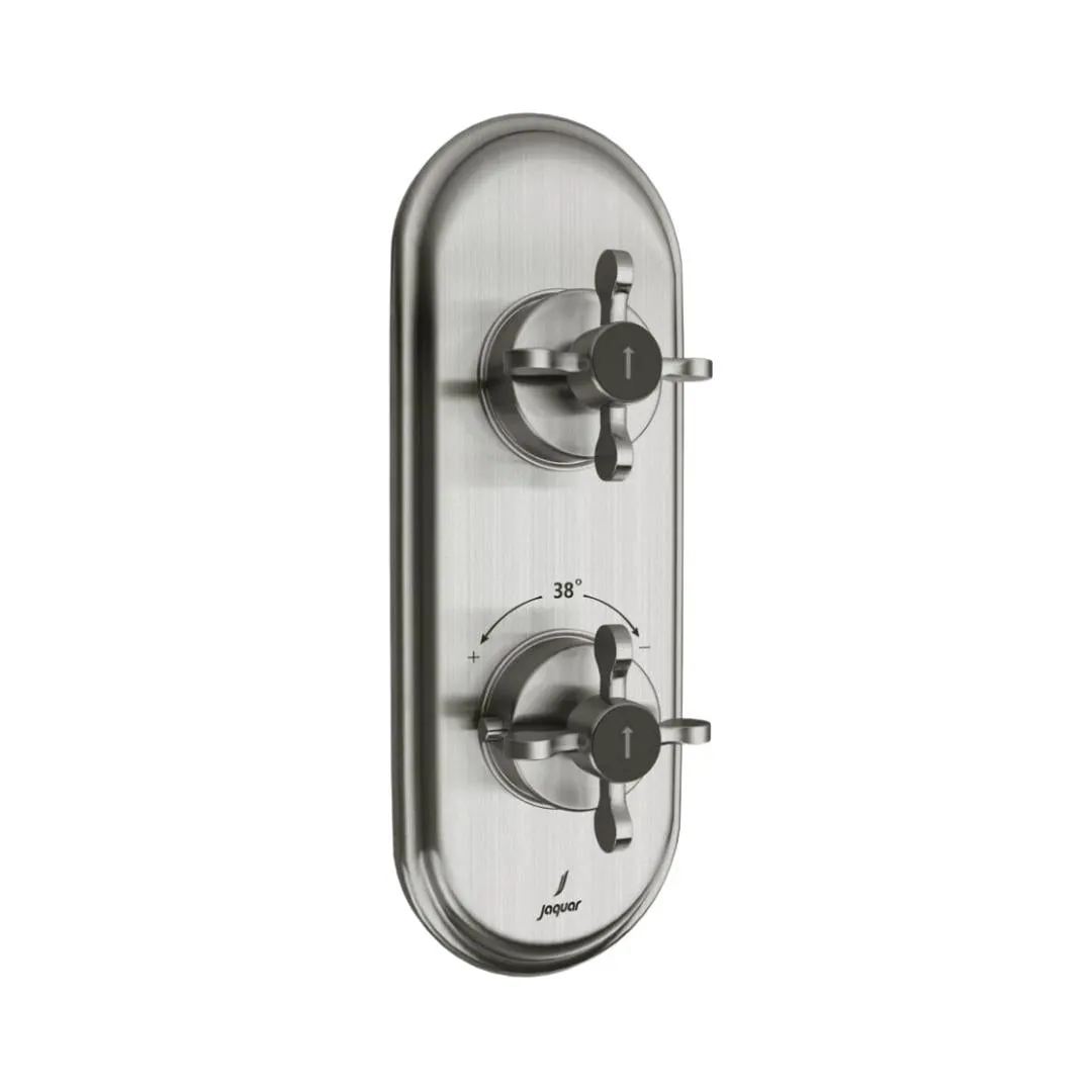 Jaquar 1 way thermostatic diverter Queens Prime normal flow QQP-SSF-7661NKPM Stainless Steel