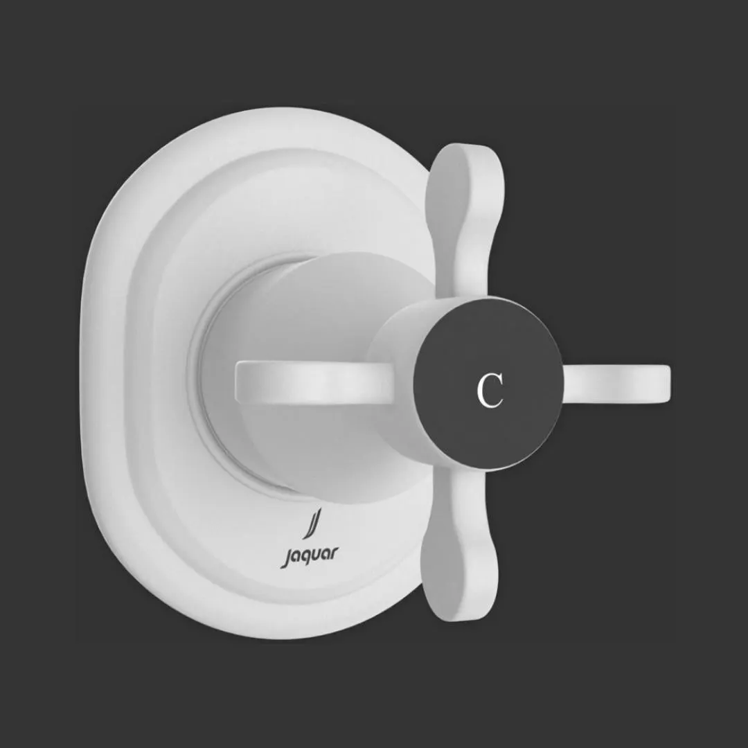Jaquar basin area stop valve Queens Prime QQP-WHM-7083KPM White Matt