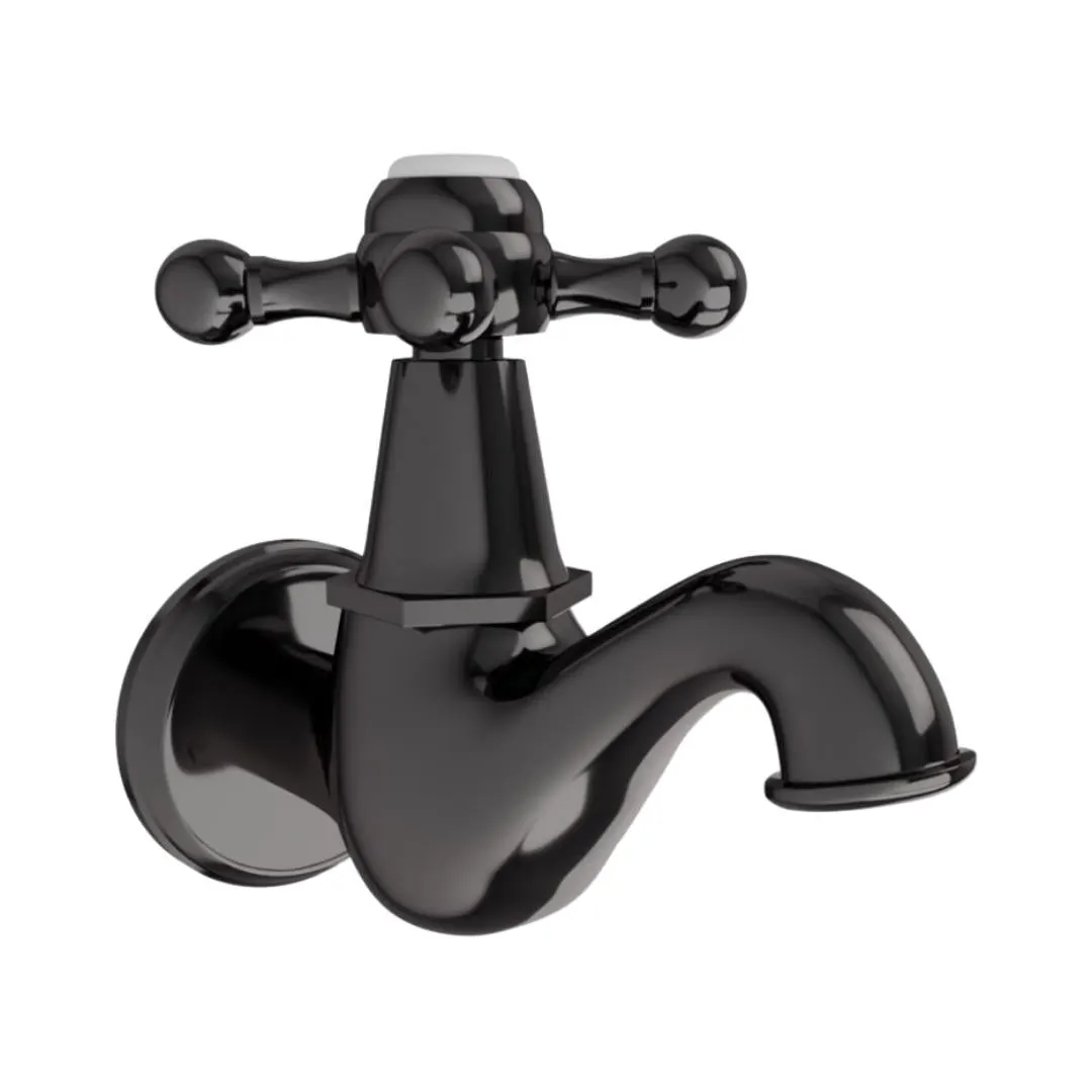 Jaquar wc area bib tap Queens QQT-BCH-7037 Black Chrome
