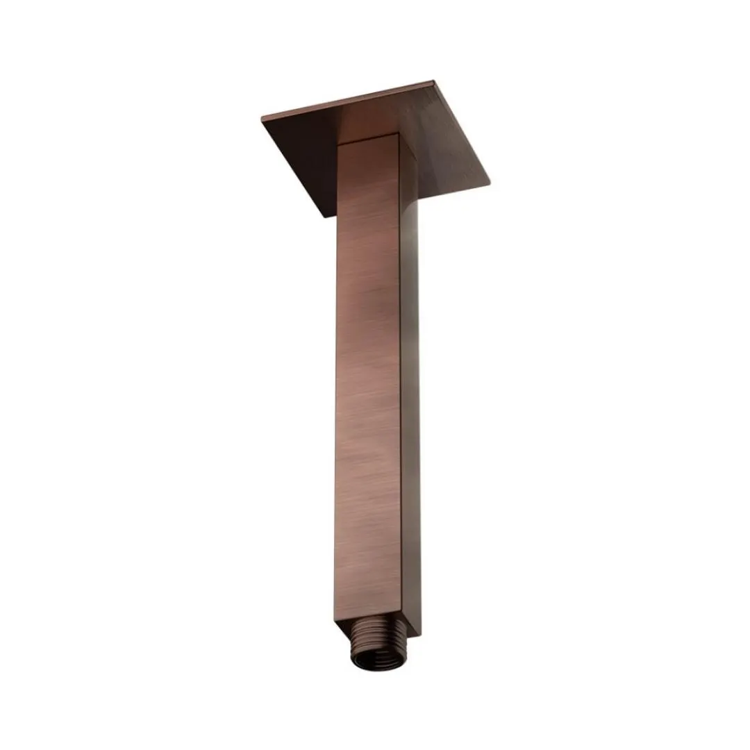 Jaquar ceiling mounted square 200 mm shower arm SHA-ACR-457L200 Antique Copper