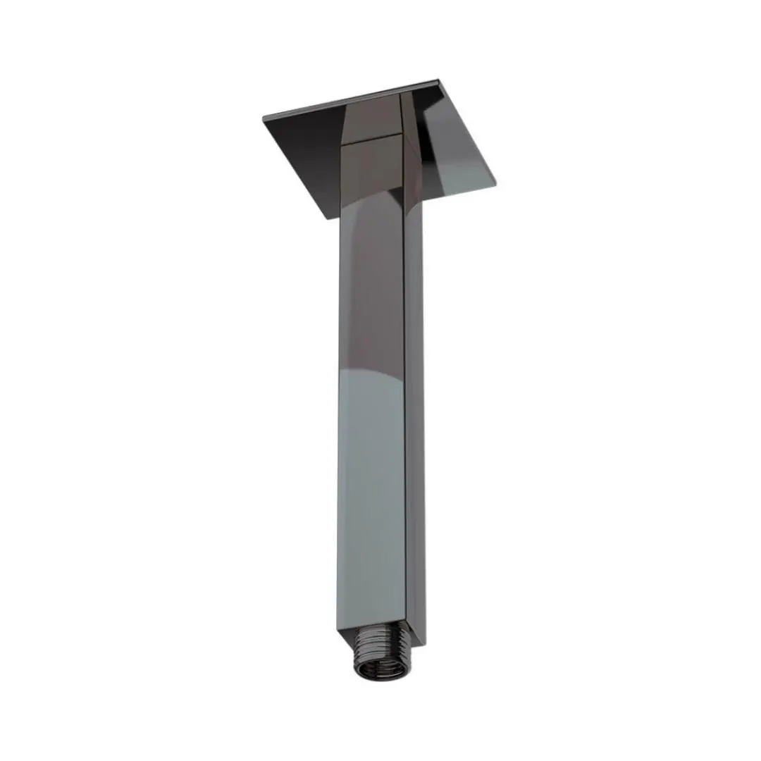 Jaquar ceiling mounted square 200 mm shower arm SHA-BCH-457L200 Black Chrome