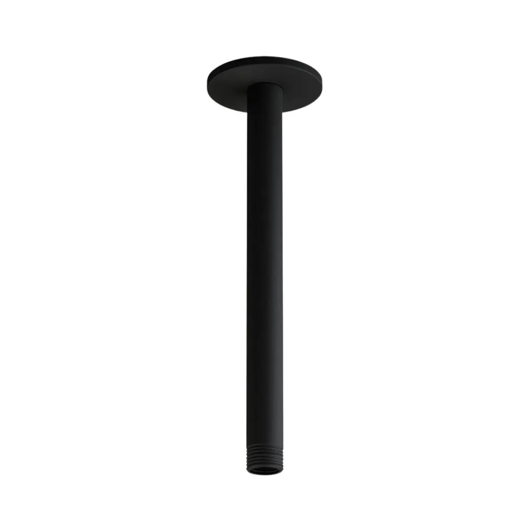 Jaquar ceiling mounted round 450 mm shower arm SHA-BLM-475L450 Black Matt