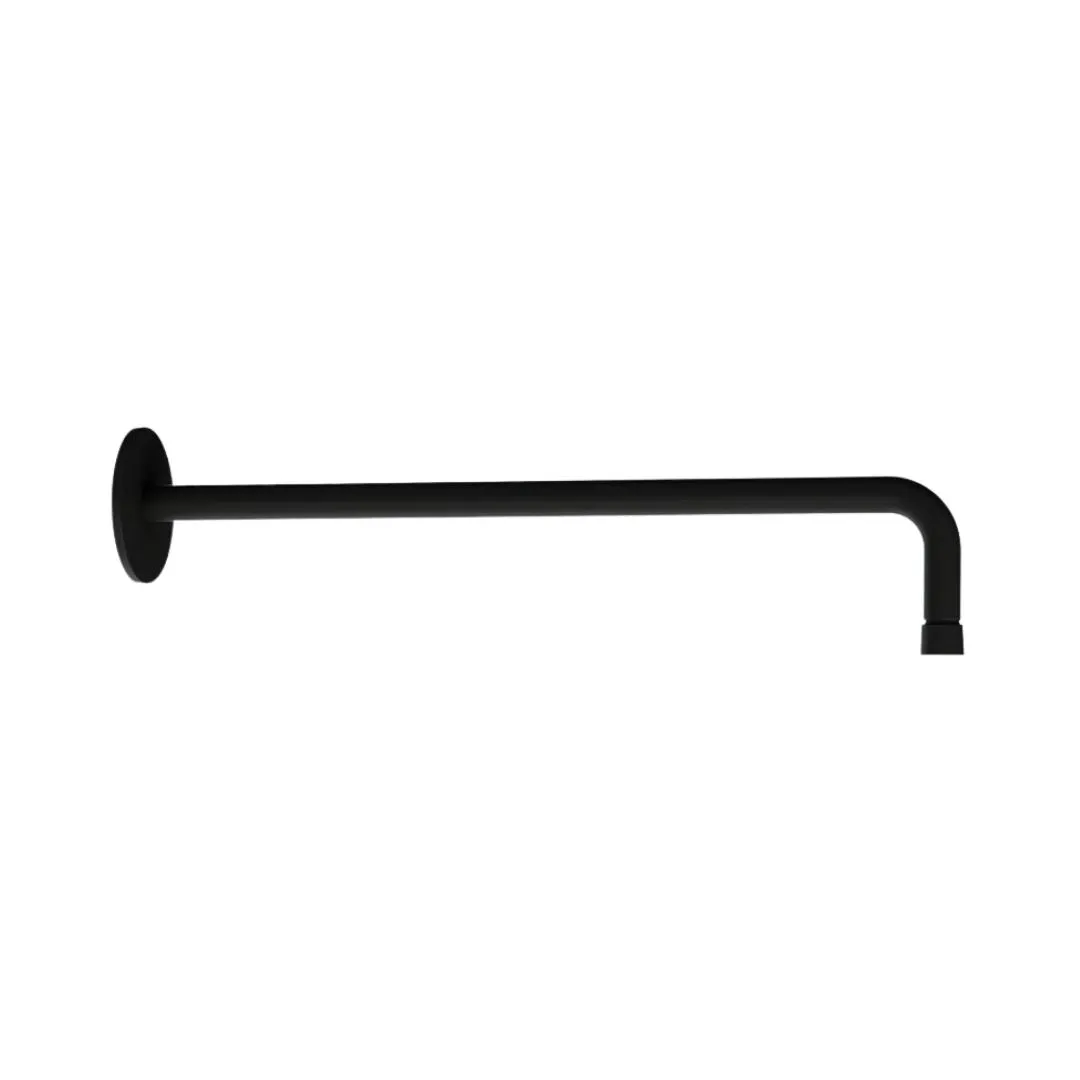 Jaquar wall mounted round 450 mm shower arm SHA-BLM-479L450 Black Matt