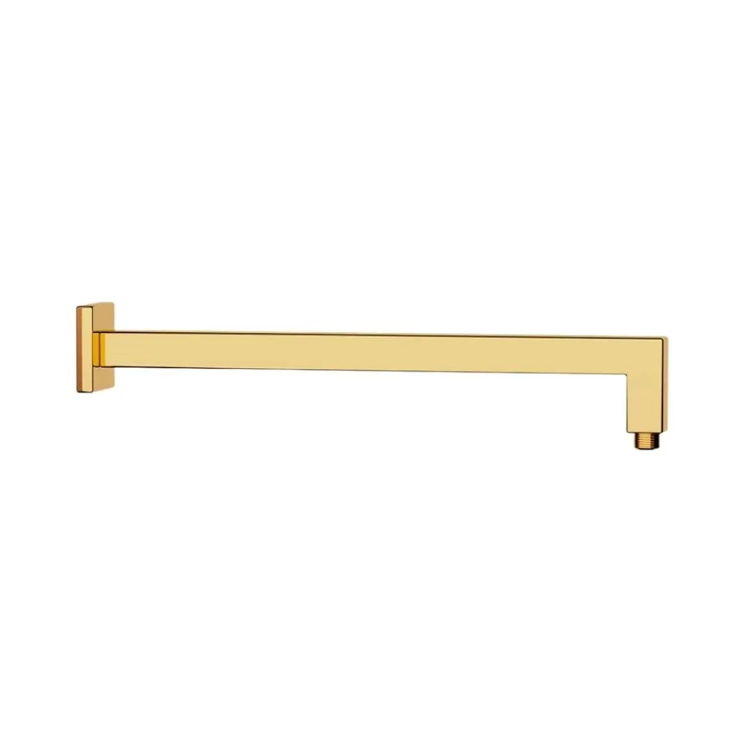 Jaquar wall mounted square 400 mm shower arm SHA-GLD-455L400 Full Gold