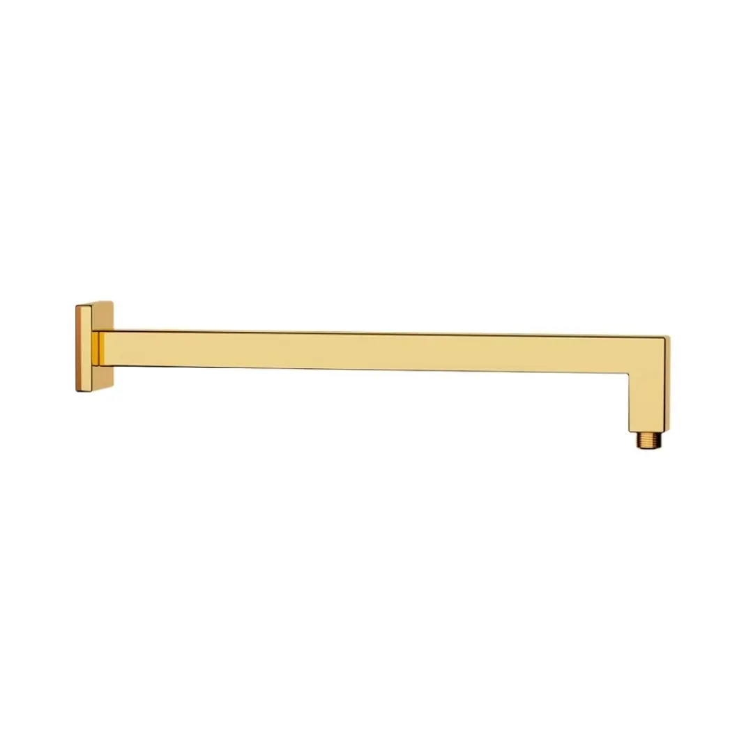 Jaquar wall mounted square 600 mm shower arm SHA-GLD-455L600 Full Gold