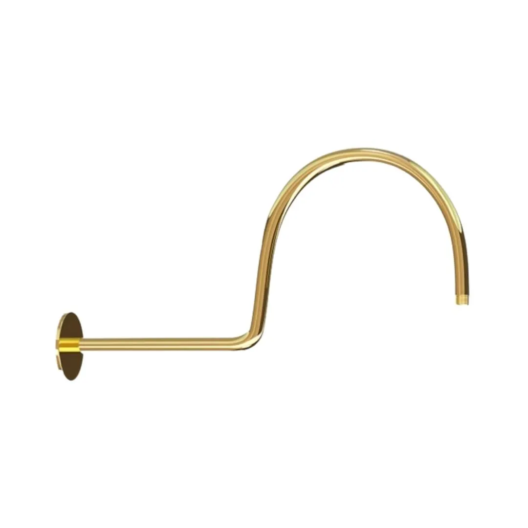Jaquar wall mounted round 460 mm shower arm SHA-GLD-485 Full Gold