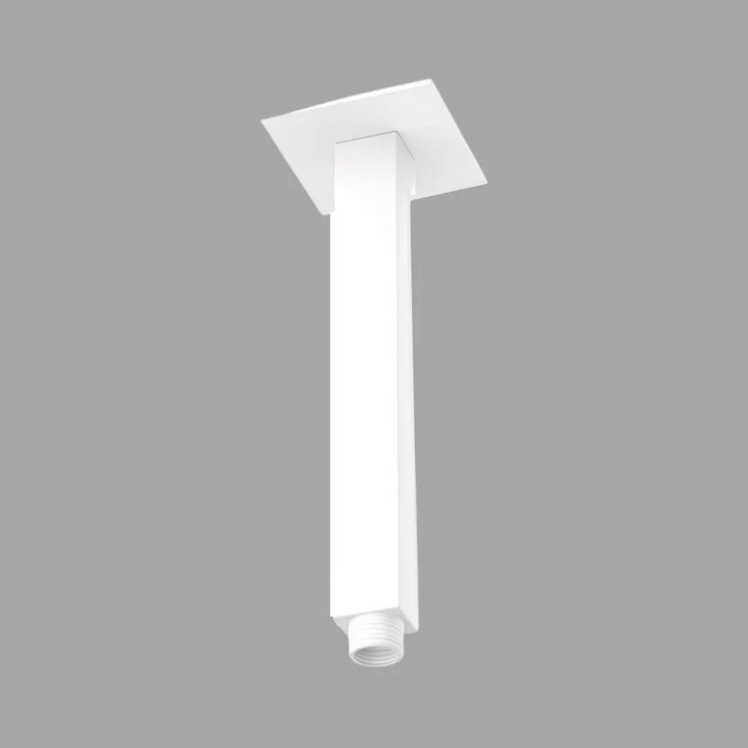 Jaquar ceiling mounted square 200 mm shower arm SHA-WHM-457L200 White Matt