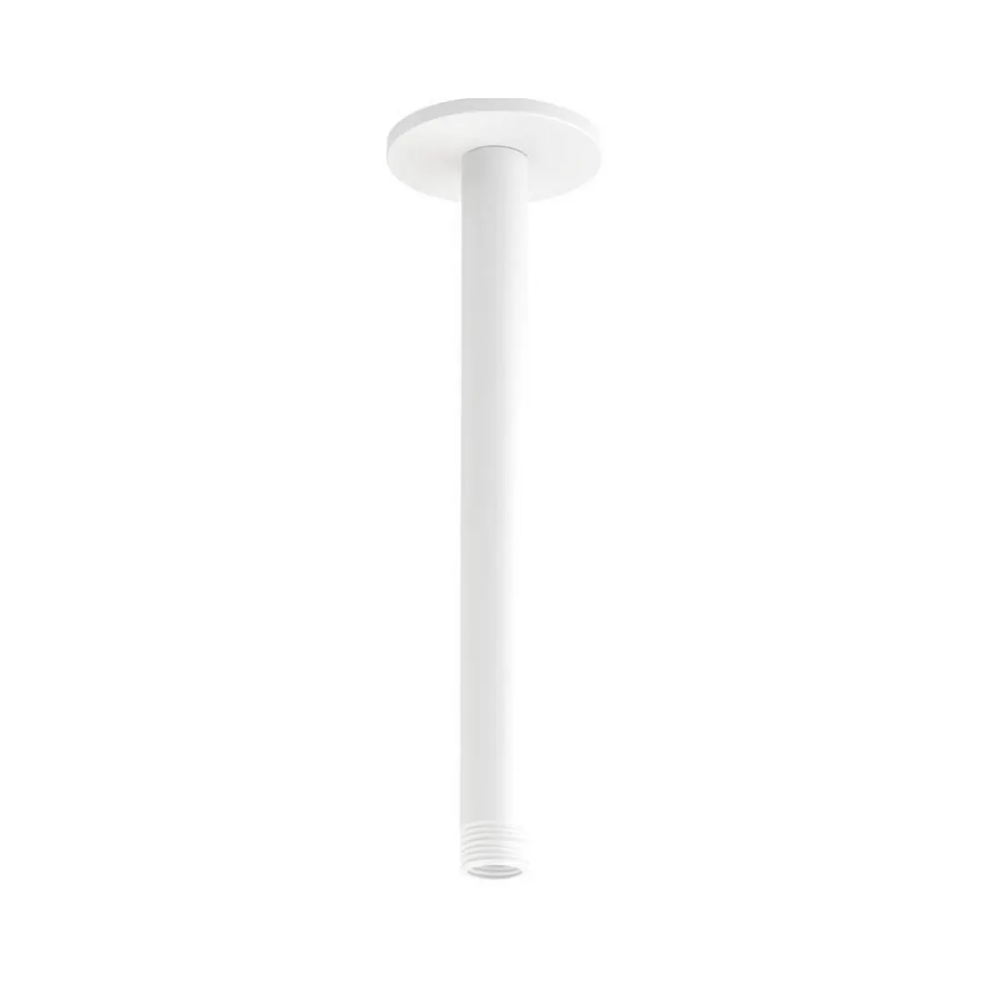 Jaquar ceiling mounted round 100 mm shower arm SHA-WHM-475L100 White Matt