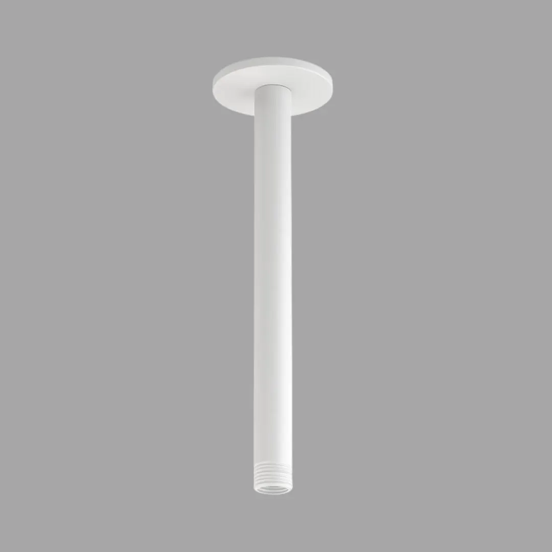 Jaquar ceiling mounted round 450 mm shower arm SHA-WHM-475L450 White Matt