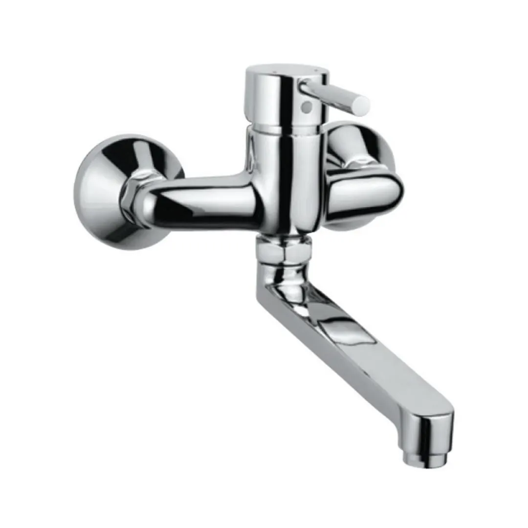 Jaquar wall mounted regular kitchen sink mixer Solo SOL-6163 with swinging spout in chrome finish SOL-6163 Standard