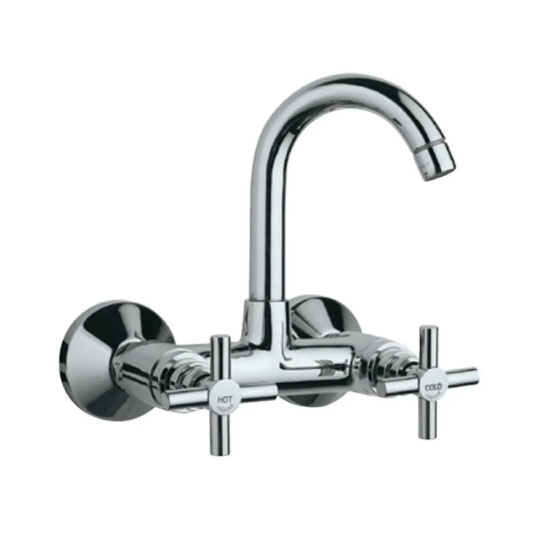 Jaquar wall mounted regular kitchen sink mixer Solo SOL-6309 with swinging spout in chrome finish SOL-6309 Standard
