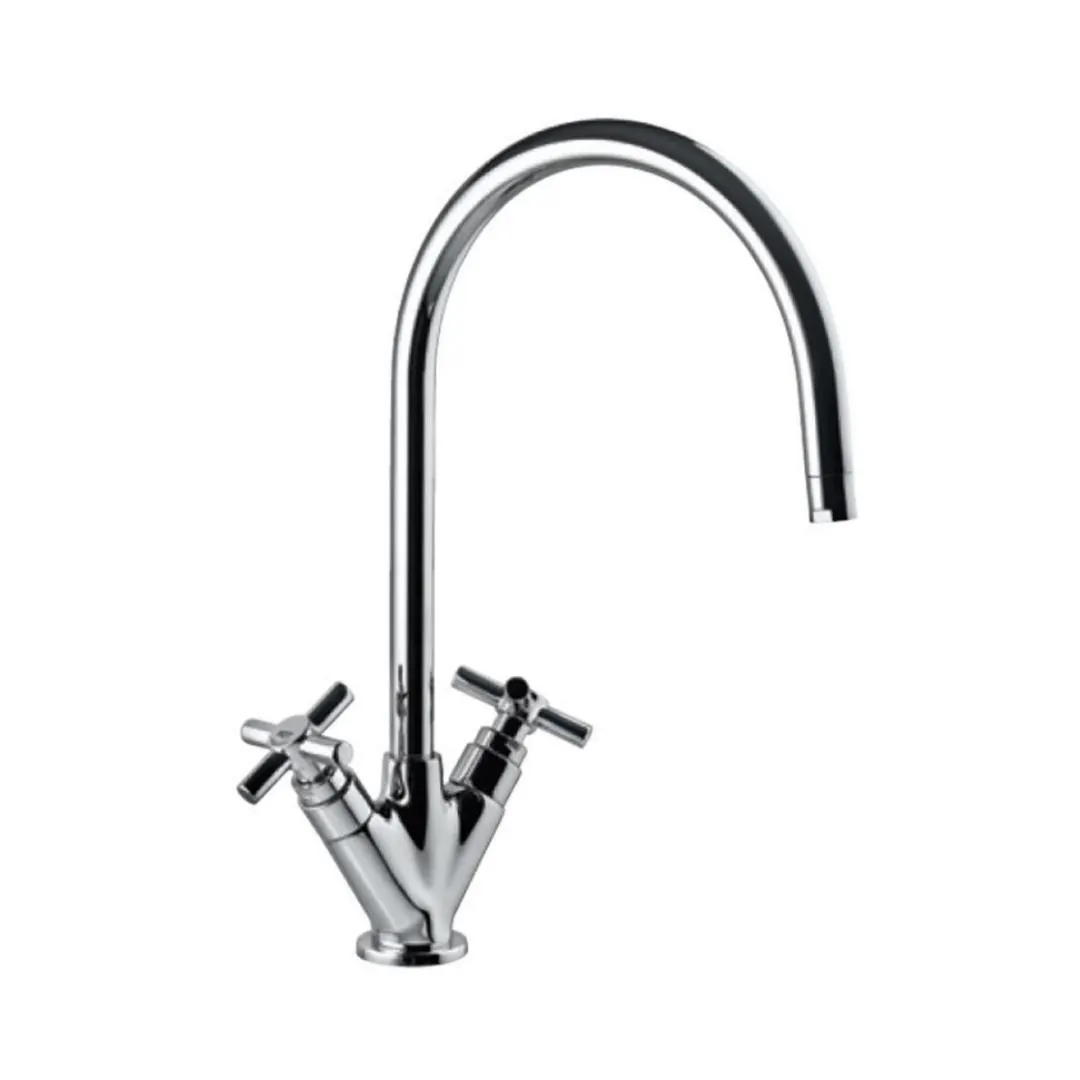 Jaquar table mounted regular kitchen sink mixer Solo SOL-6319B with swinging spout in chrome finish SOL-6319B Standard