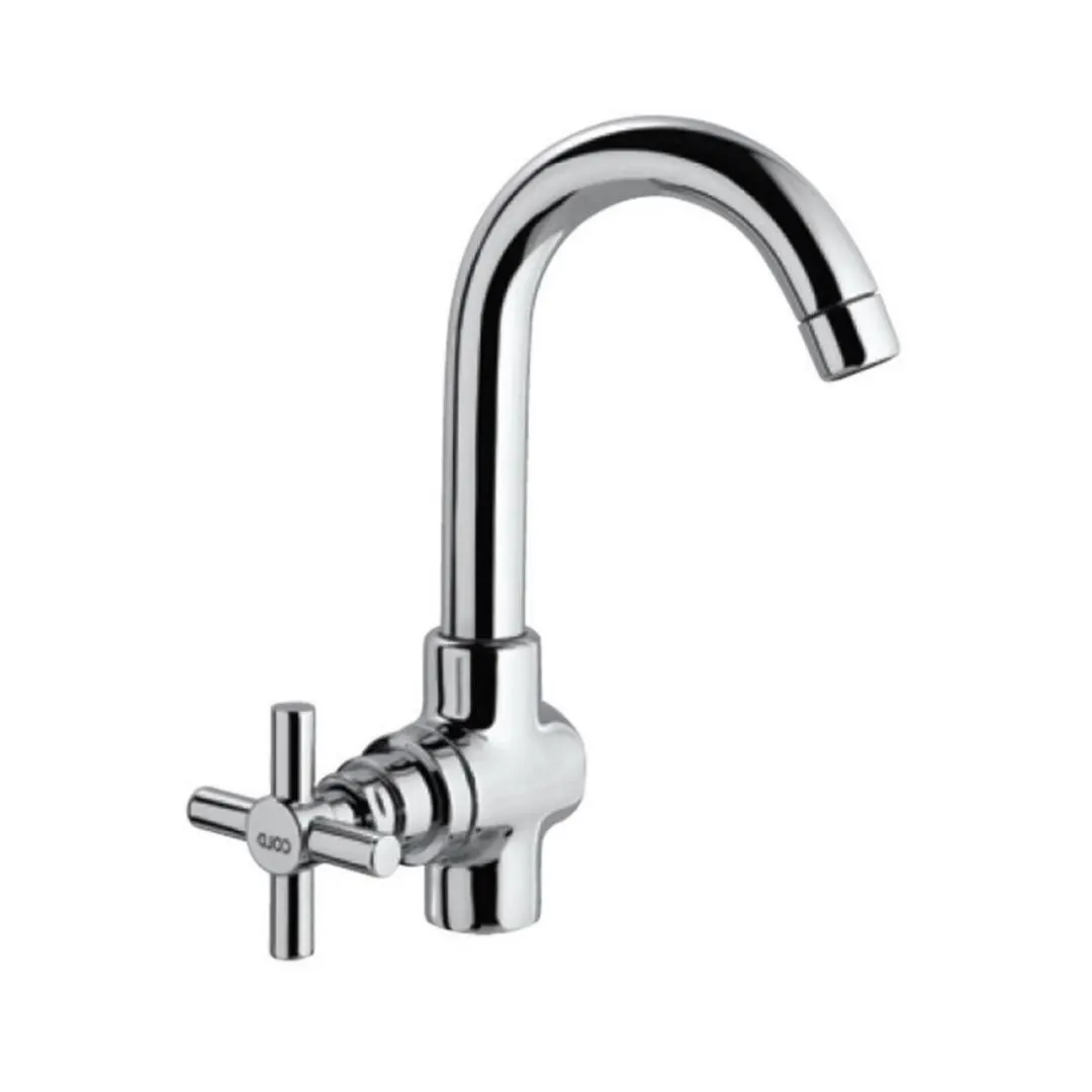 Jaquar table mounted regular kitchen sink tap Solo SOL-6357 with swinging spout in chrome finish SOL-6357 Standard