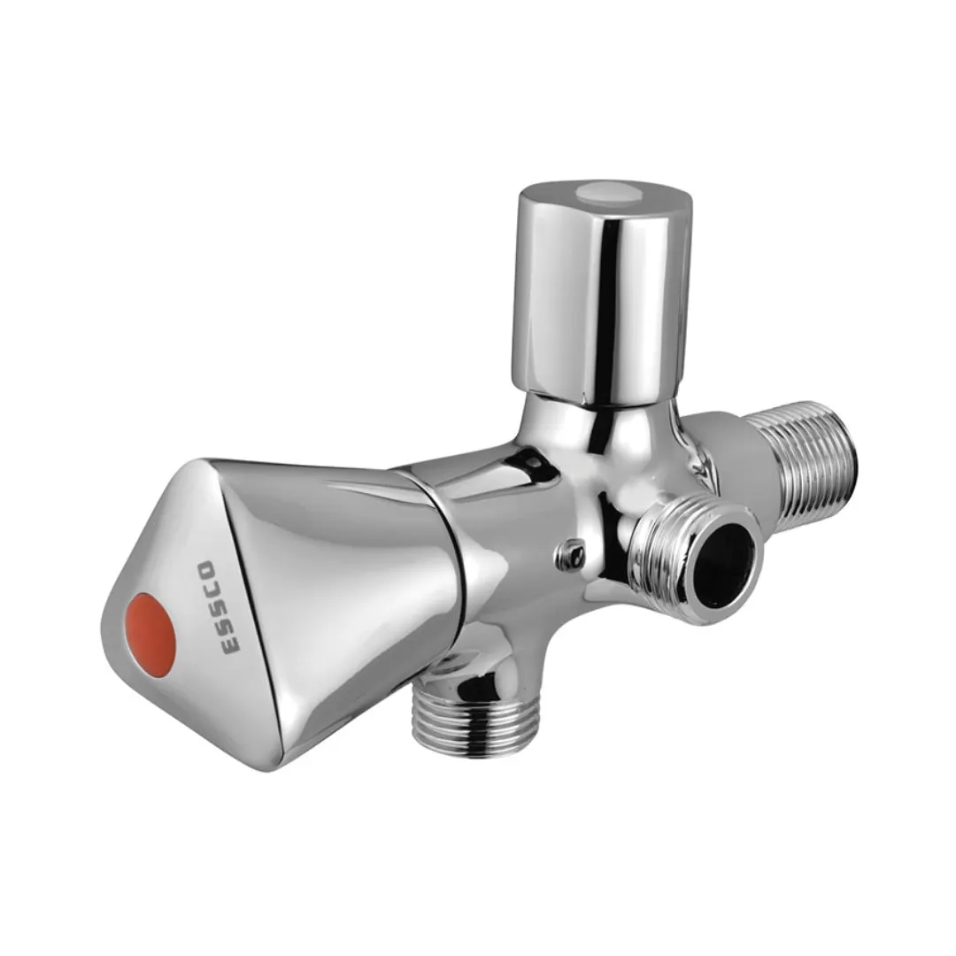 Essco basin area 2 way angle valve Tropical TQT-CHR-526A Chrome