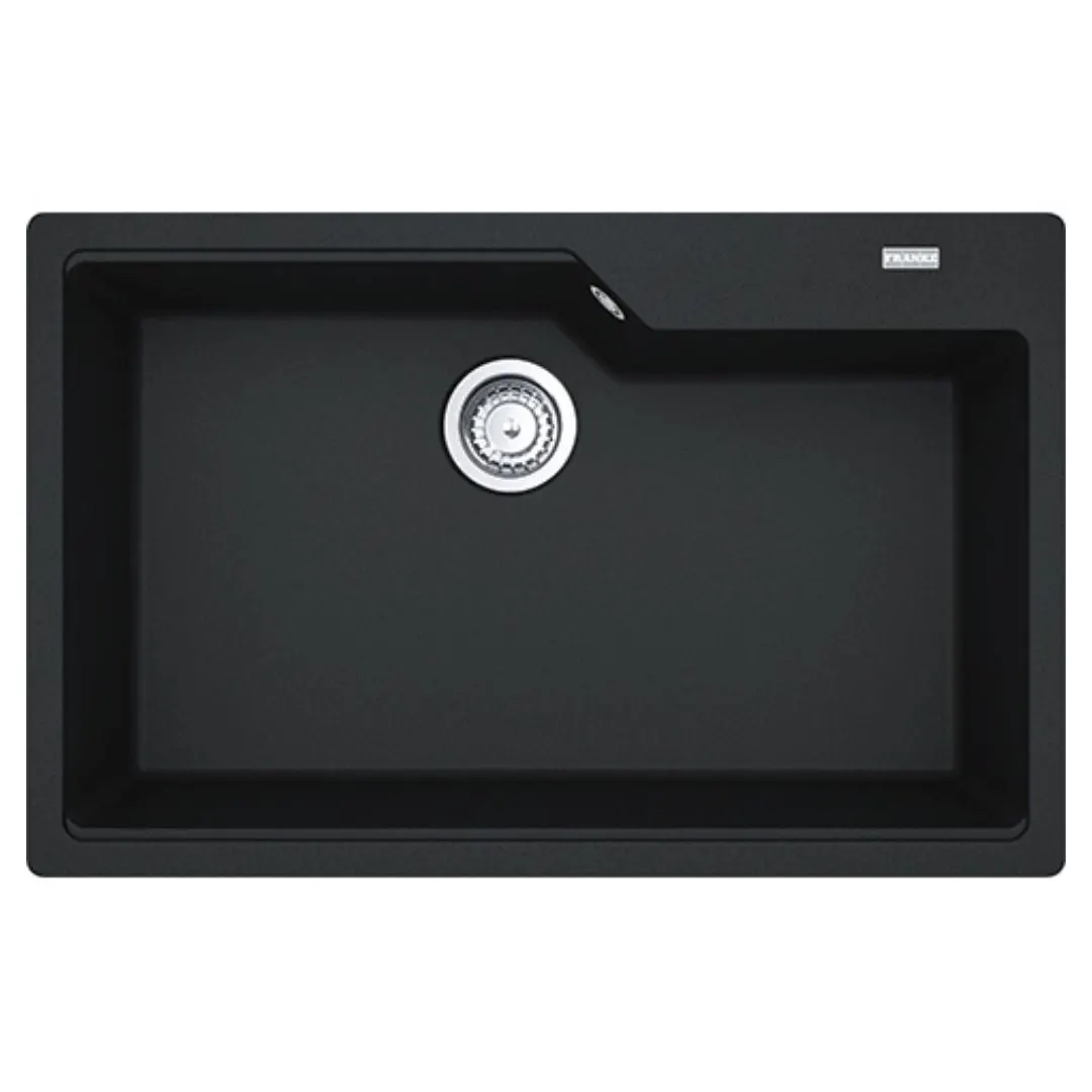 Franke fragnite sink Urban Fragranite series urban range ubg 610 210 78 ( 30.5 x 19.5 inches ) UBG-610-210-78 Onyx