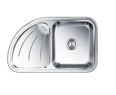 Nirali stainless steel sink d'signo range ultimo lhd ( 34 x 21 inches ) K-KS-SS-NIR-S-00305 Anti Scratch