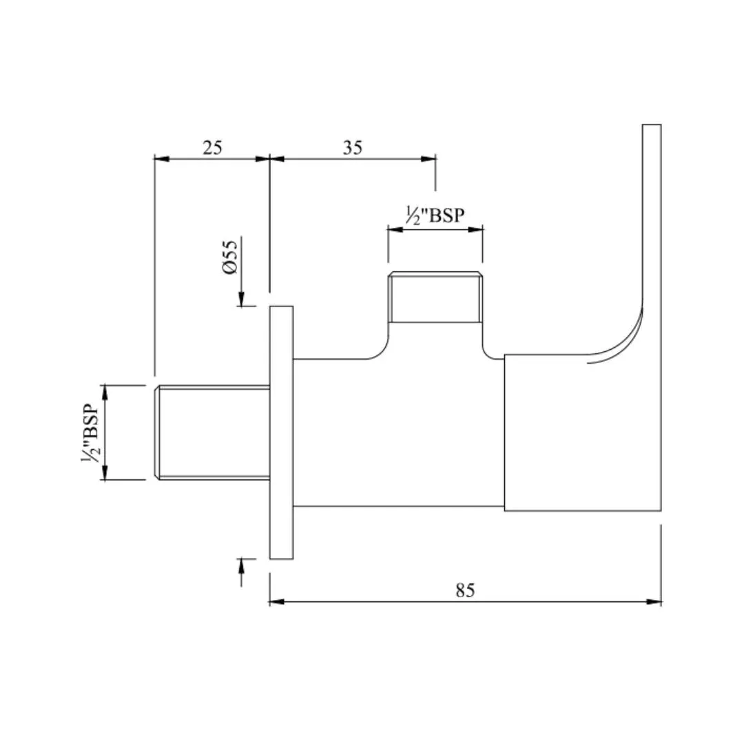 Jaquar basin area angle valve Vignette Prime VGP-ACR-81053 Antique Copper - image 2