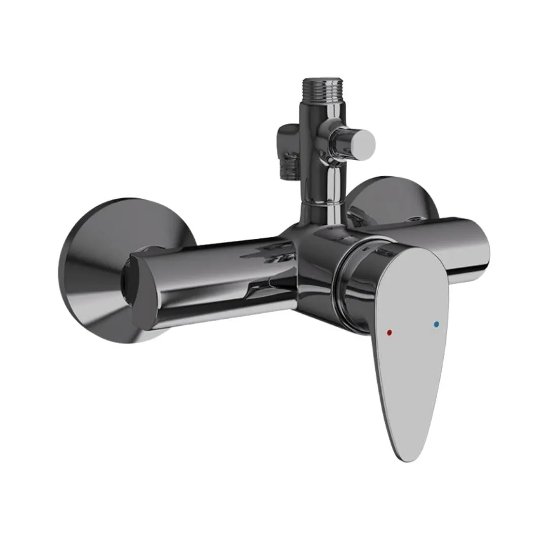 Jaquar 2 way wall mixer Vignette Prime normal flow VGP-BCH-81145 Black Chrome